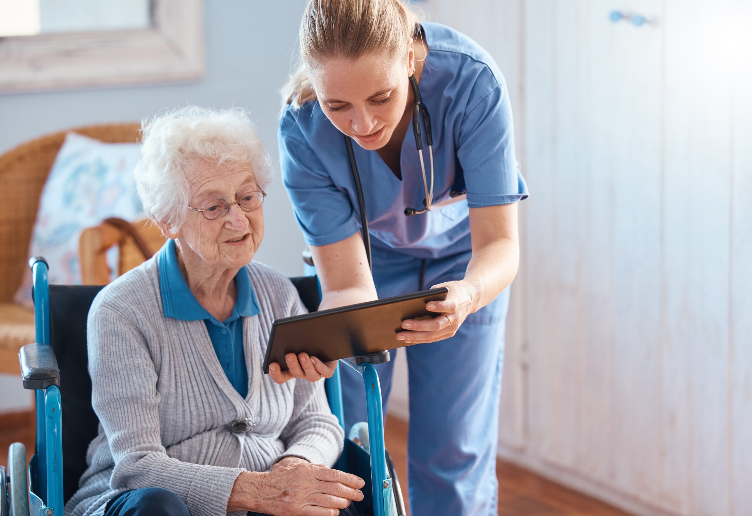 Caretaker with their patient